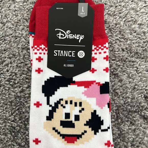 Disney - Holiday Minnie Mouse Stance Socks (L) - Picture 3 of 4